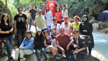 Gürleyik Şelalesi'ni fotoğrafladılar