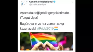 Çanakkale Belediyesi 'LGBTI' paylaşımını kaldırdı