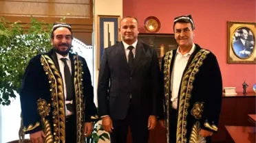 Özbek iş dünyasından Dündar’a ziyaret