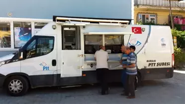 Uşak'ta PTT mobil araçlarla hizmeti vatandaşın ayağına götürüyor