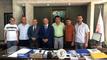 Güreş Ağası, Kaymakam Çorumluoğlu'nu ziyaret etti