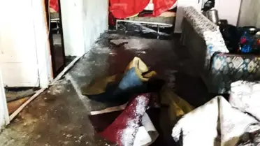 8 nüfuslu Aktaş ailesinin evi sular altında kaldı