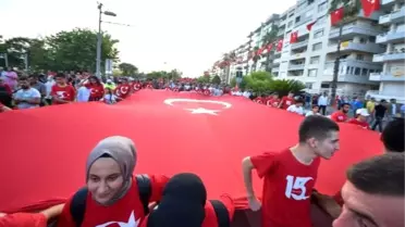 Antalya'da 15 Temmuz yürüyüşü