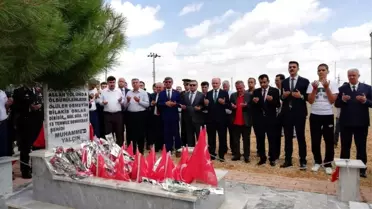 Karamanlı 15 Temmuz şehidi mezarı başında anıldı