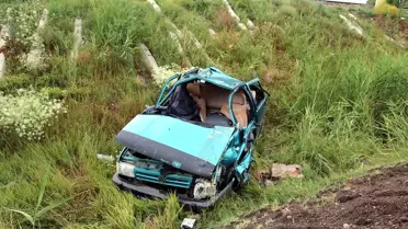 Sivas'ta otomobil şarampole devrildi: 1 ölü, 1 yaralı