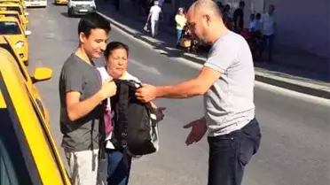 Taksiciden örnek davranış