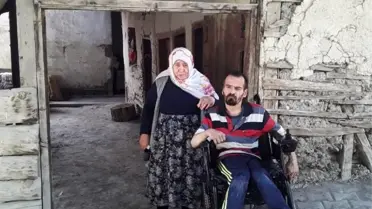 Engelli Tuncay'ın akülü arabası bozulunca köy muhtarı sosyal medya hesabından yardım istedi