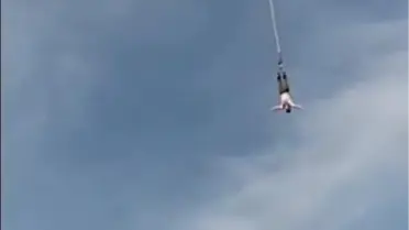 Bungee jumping halatı koptu, 30 metreden aşağı düştü