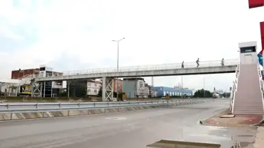 Bir modern üst geçit daha hizmete girdi