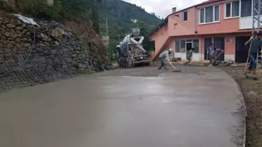 Gürgentepe'ye beton yol