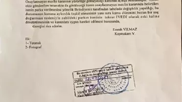 Rize'de parkta isim tartışması yargıya taşındı