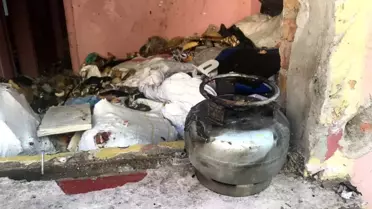 Parlayan tüp mahalleyi yakıyordu