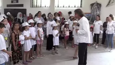 Çocuklardan tabiat parkında 'ekoprint'li farkındalık