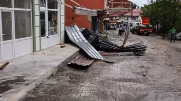 Ordu'da şiddetli fırtına ve yağış maddi hasara yol açtı