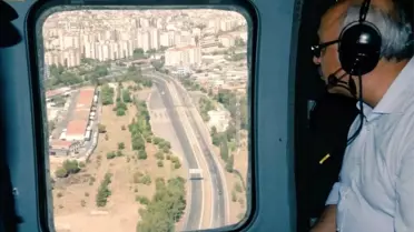 Vali Köşger'den Aydın genelinde havadan denetim