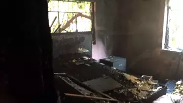 Siirt'te bir evde yangın çıktı