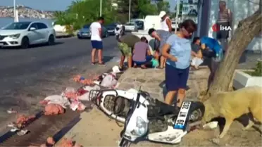 Motosiklet ile otomobil çarpıştı, ilk müdahaleyi kaymakam yaptı