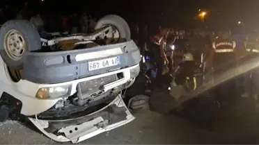 Kaçak göçmenleri taşıyan minibüs devrildi: 43 yaralı