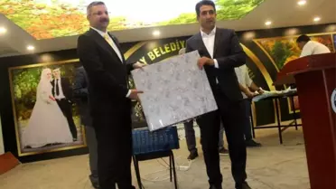 Kaymakam Özderin'e veda yemeği