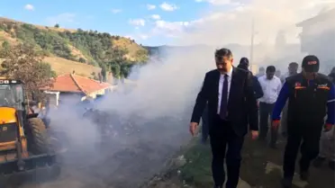 Çorum'daki yangın