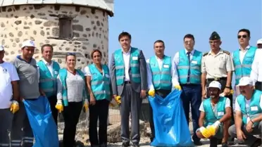 Bodrum'da hükümlülerden çevre temizliği