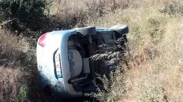 Otomobil şarampole uçtu: 1 yaralı