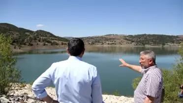 Vali Çiftçi ve Aşgın'dan Yenihayat Barajı'nda inceleme