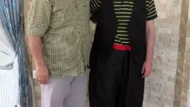 Denizli emniyet müdürü demir'e şalvar, cepken ve kasketli ziyaret