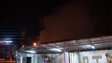 Başkent'te iş yeri yangını