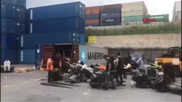 Ambarlı limanı'ndaki silah ticareti operasyonu kamerada
