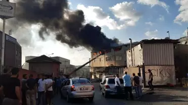 Bayrampaşa'da tekstil atölyesinde yangın