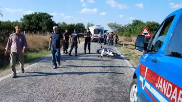 Bayramiç'te motosikletten düşen sürücü yaralandı