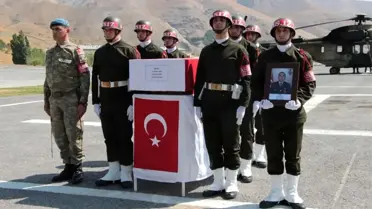 Hakkari şehidi Sarı için tören düzenlendi