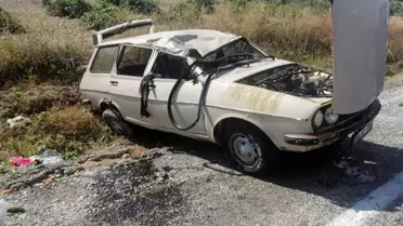 Takla atan otomobilde 3 kişi yaralandı