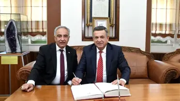 Erdemoğlu, Rektör Turgut ile bir araya geldi