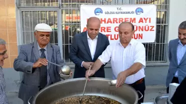 Gölova'da aşure dağıtımı