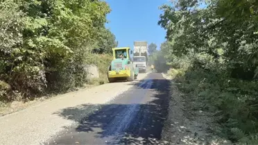 Türkeli'nin köylerinde asfalt çalışmaları sürüyor