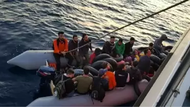 Didim açıklarında 61 kaçak göçmen yakalandı