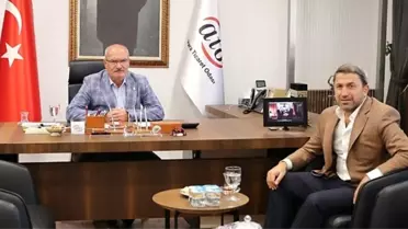 Siirt TSO Başkanı Güven Kuzu, ATO Başkanı Gürsel Baran'ı ziyaret etti