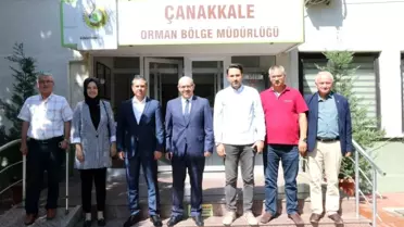 AK Parti Çanakkale teşkilatından Orman Bölge Müdürü Demirci'ye ziyaret