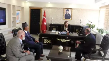 Kaymakam Uçar Arpa, gazileri makamında ağırladı