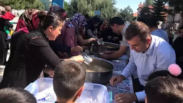 Sorgun'da 3 bin kişiye aşure dağıtıldı