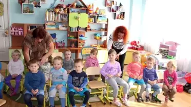 Ukrayna'da thy ve iş insanlarından çocuk yuvasına bilgisayar desteği