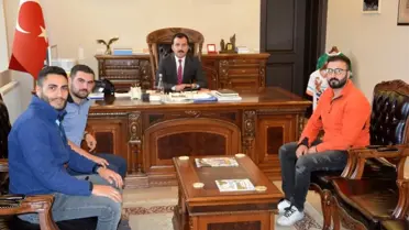 Kar Kaplanları Kaymakam Koşal ve Başkan Hayali'yi Ziyaret Etti