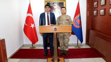 Rektör Alma'dan, Albay Özdurhan'a hayırlı olsun ziyareti