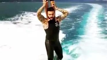 Timati, kızıyla dalga sörfü yaptı, milyonlar izledi
