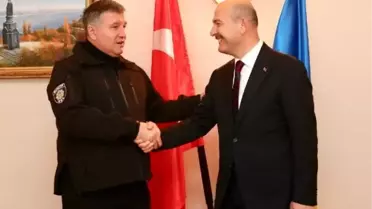 Soylu, ukraynalı mevkidaşı avakov ile görüştü