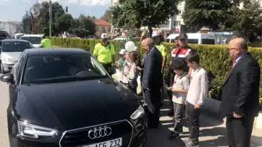 Bozüyük'te yaya geçidi nöbeti etkinliği