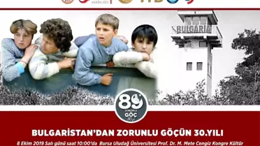 Bulgaristan'dan zorunlu göçün 30. yılı BUÜ'de konuşulacak