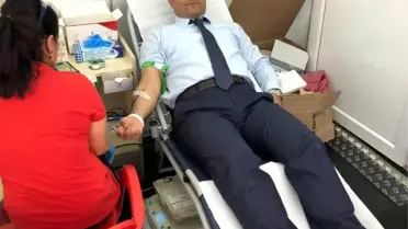 Kulu Kaymakamı Budan'dan kan bağışına destek
